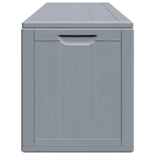 Graue Gartenaufbewahrungstruhe Cosita 270 l (pp Rattan)