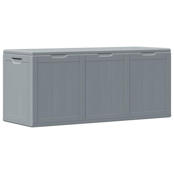Graue Gartenaufbewahrungstruhe Cosita 270 l (pp Rattan)