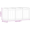Graue Gartenaufbewahrungstruhe Cosita 270 l (pp Rattan)