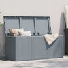 Graue Gartenaufbewahrungstruhe Cosita 270 l (pp Rattan)