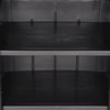 Zarandu Gartenschrank schwarz 65x45x172cm (PP Rattan)
