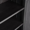 Zarandu Gartenschrank schwarz 65x45x172cm (PP Rattan)