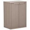 Brauner Gartenschrank Zarandu 65x45x88cm (PP in Holzoptik)