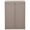 Brauner Gartenschrank Zarandu 65x45x88cm (PP in Holzoptik)