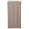 Brauner Gartenschrank Zarandu 65x45x88cm (PP in Holzoptik)