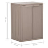 Brauner Gartenschrank Zarandu 65x45x88cm (PP in Holzoptik)
