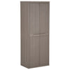 Gartenschrank Zarandu 65x45x172cm in Braun (PP Holzoptik)