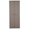Gartenschrank Zarandu 65x45x172cm in Braun (PP Holzoptik)