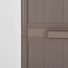 Gartenschrank Zarandu 65x45x172cm in Braun (PP Holzoptik)