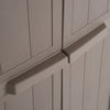 Gartenschrank Zarandu 65x45x172cm in Braun (PP Holzoptik)