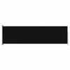 Schwarze ausziehbare Seitenmarkise für Terrassen Snr 180x600cm