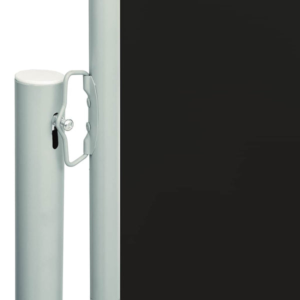 Schwarze ausziehbare Seitenmarkise für Terrassen Snr 180x600cm