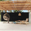 Schwarze ausziehbare Seitenmarkise für Terrassen Snr 180x600cm