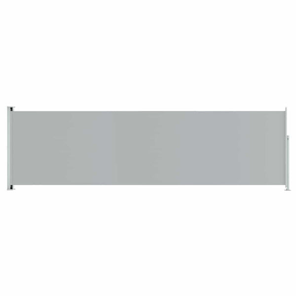 Graue Terrassen-Seitenmarkise, ausziehbar, SNR 180x600cm