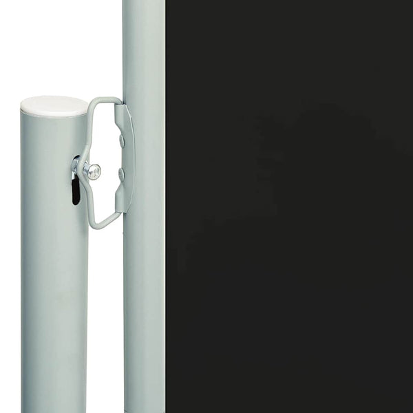 Schwarze ausziehbare Seitenmarkise für Terrassen Snr 200x600cm