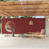 Rote Terrassen-Seitenmarkise, einziehbar, Snr 200x600cm