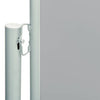 Graue einziehbare Terrassenseitenmarkise Snr 220x600cm