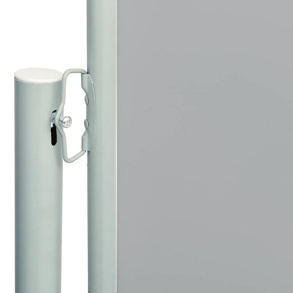 Graue einziehbare Terrassenseitenmarkise Snr 220x600cm