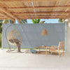 Graue einziehbare Terrassenseitenmarkise Snr 220x600cm