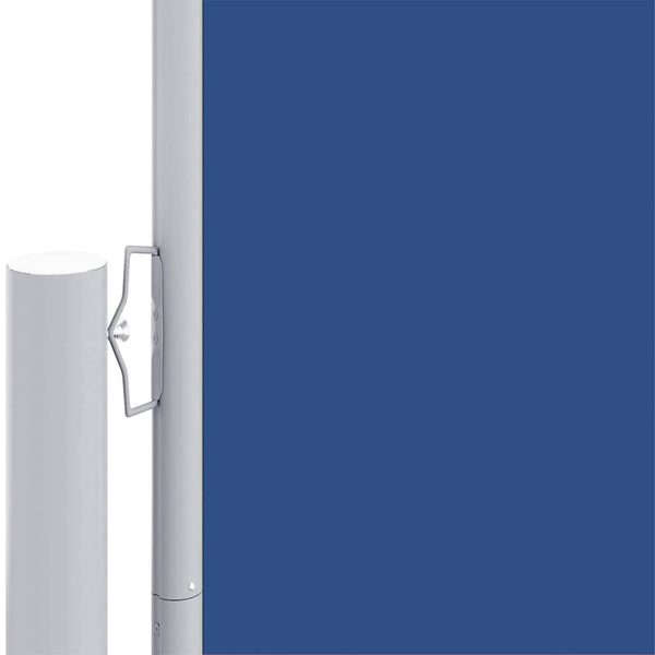 Blaues ausziehbares Seitenrollo Solimna 117x1200cm