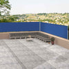 Blaues ausziehbares Seitenrollo Solimna 117x1200cm