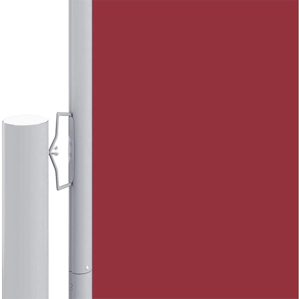 Rote einziehbare Seitenmarkise Solimna 117x1200cm