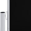 Schwarze ausziehbare Seitenmarkise Solimna 160x1200cm