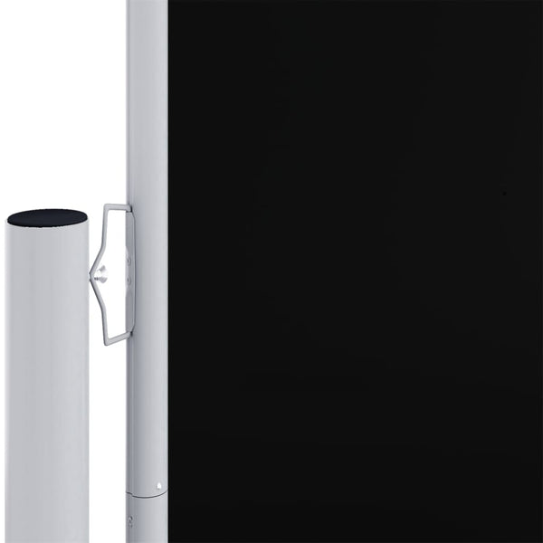 Schwarze ausziehbare Seitenmarkise Solimna 160x1200cm