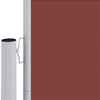 Braune ausziehbare Seitenmarkise Solimna 180x1200cm