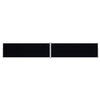 Schwarze einziehbare Seitenmarkise Solimna 200x1200cm