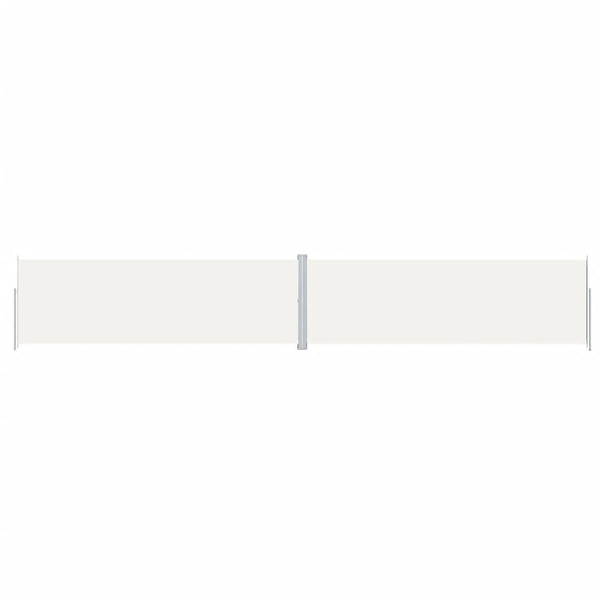 Cremefarbene ausziehbare Seitenmarkise Solimna 200x1200cm