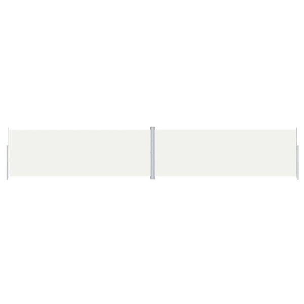 Cremefarbene ausziehbare Seitenmarkise Solimna 220x1200cm