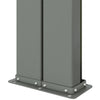 Rote einziehbare Seitenmarkise Solimna 220x1200cm