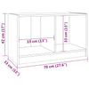 Tv-taso Vaeria 70x33x42cm (mänty)
