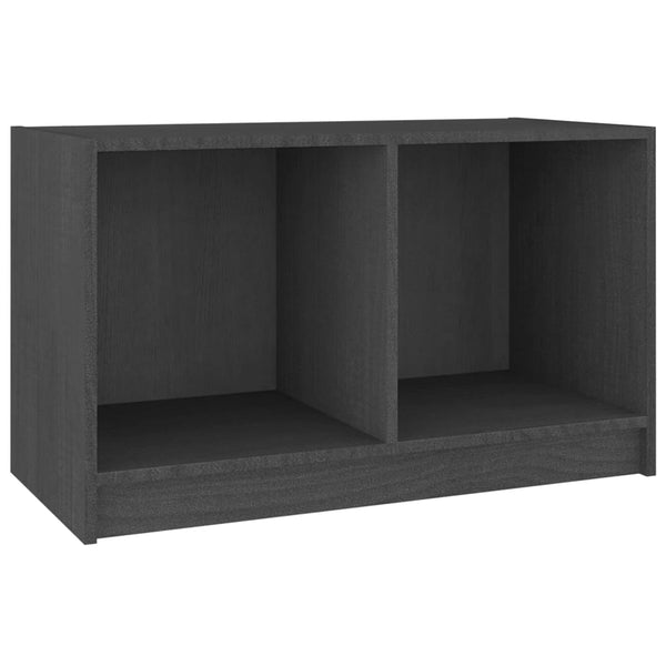 Graues TV-Möbel Vaeria 70x33x42cm (Kiefer)
