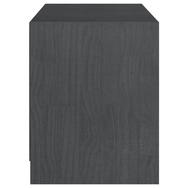 Graues TV-Möbel Menu 104x33x41cm (Kiefer)