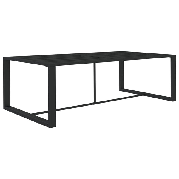 Antrasiitti ulkoruokapöytä Wm 120x60x66cm (alumiini)
