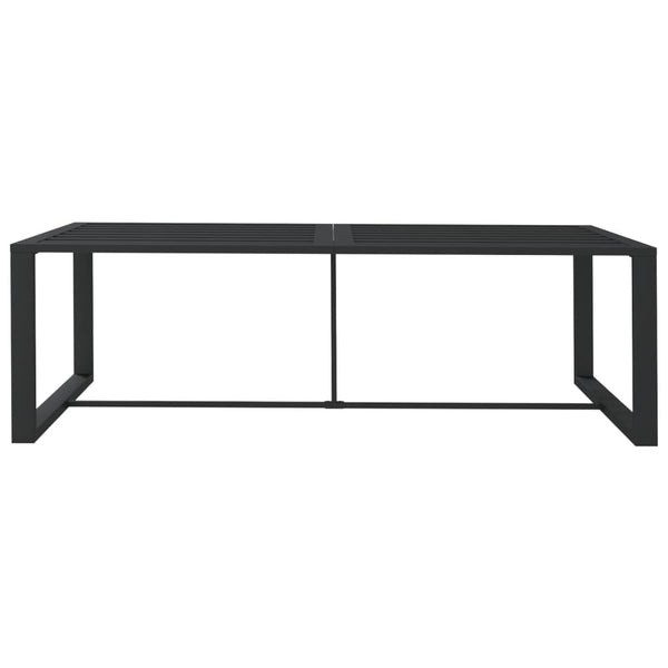 Antrasiitti ulkoruokapöytä Wm 120x60x66cm (alumiini)