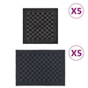 Schwarz-graues Handtuchset Zahariuta (10tlg. Baumwolle)