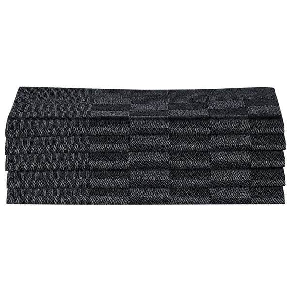 Schwarz-graues Handtuchset Zahariuta (10tlg. Baumwolle)