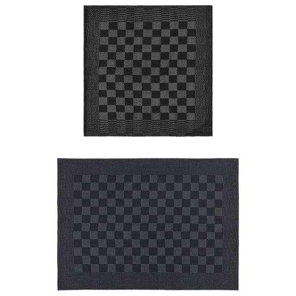Schwarzgraues Handtuchset Zahariuta, 20-teilig (Baumwolle)