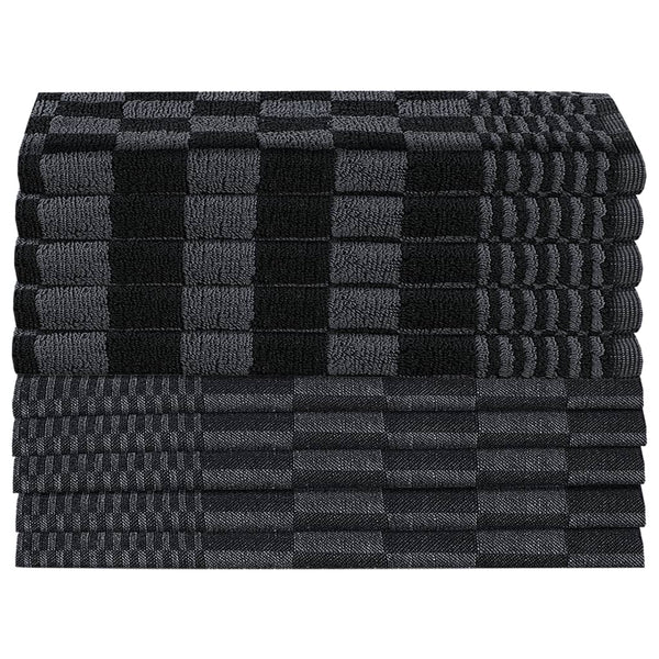 Schwarzgraues Handtuchset Zahariuta, 20-teilig (Baumwolle)