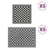 Schwarz-weißes Handtuch-Set Zahariuta (10tlg. Baumwolle)