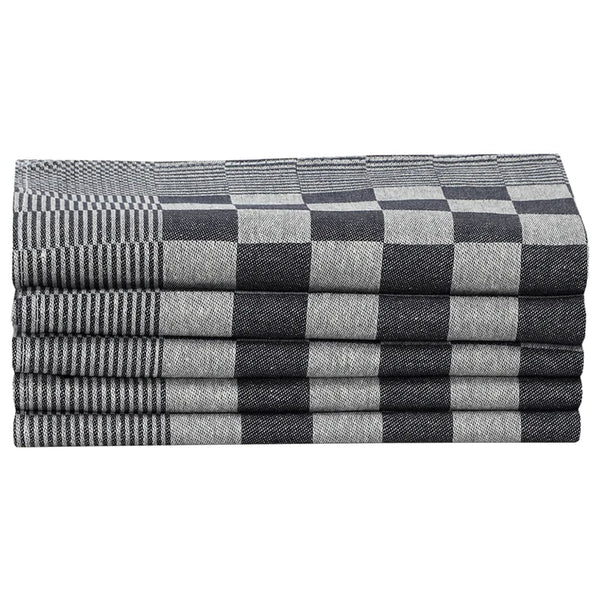 Schwarz-weißes Handtuch-Set Zahariuta (10tlg. Baumwolle)