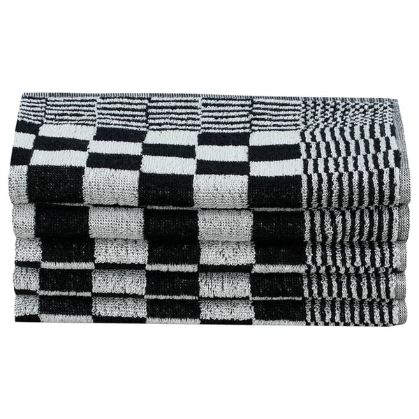 Schwarz-weißes Handtuch-Set Zahariuta (10tlg. Baumwolle)