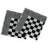 Schwarz-weißes Handtuch-Set Zahariuta (10tlg. Baumwolle)