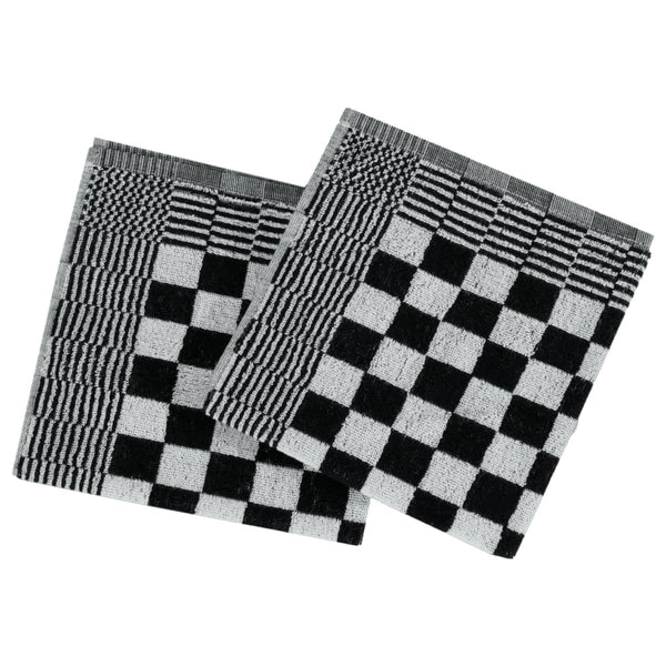Schwarz-weißes Handtuch-Set Zahariuta (10tlg. Baumwolle)