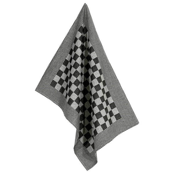 Schwarz-weißes Handtuch-Set Zahariuta (10tlg. Baumwolle)
