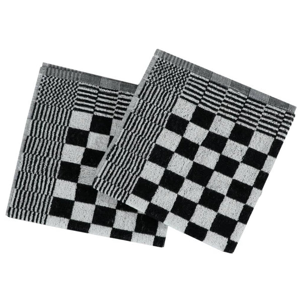 Schwarz-weißes Handtuchset Zahariuta 20-teilig (Baumwolle)