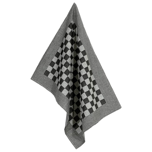 Schwarz-weißes Handtuchset Zahariuta 20-teilig (Baumwolle)